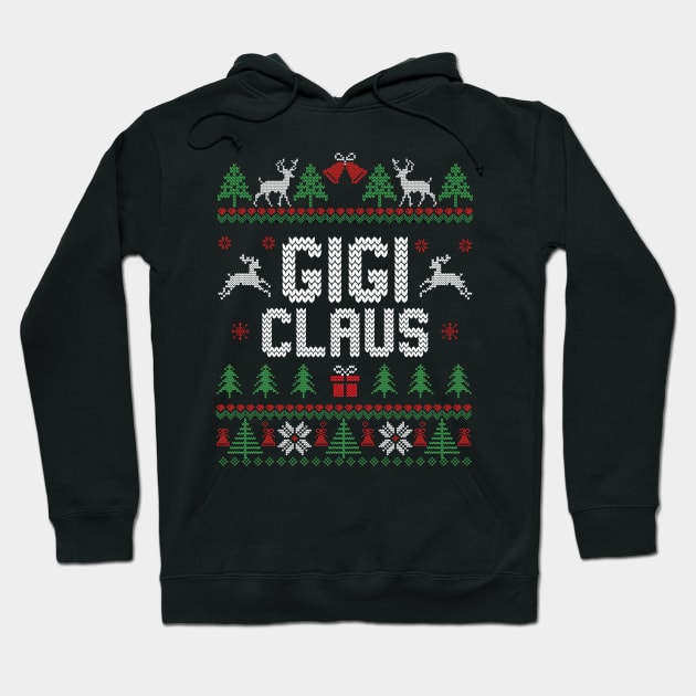 Gigi Claus - Ugly Christmas Sweater Hoodie by MakgaArt